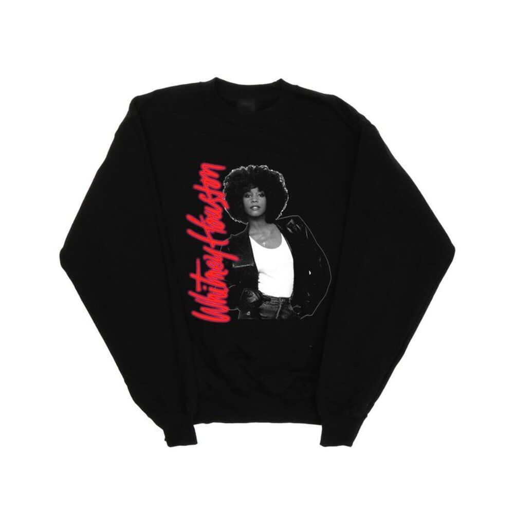 Whitney Houston Womens/Ladies Whitney Pose Sweatshirt / Black